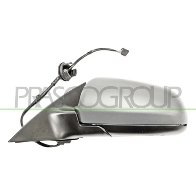 Afbeelding van Buitenspiegel Prasco Premium AD0347354P Links Met grondlaag Electrisch Te verwarmen, geheugen, Bol vormig AUDI: A6 C6 Avant