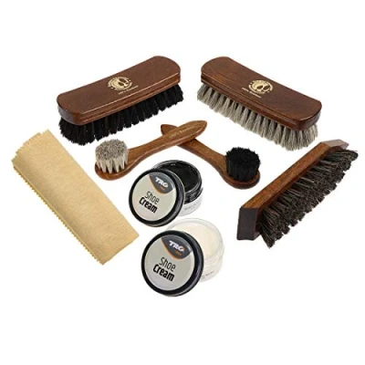 Afbeelding van Langlauf Premium schoenpoetsset de elegante instap in professionele schoenverzorging kwaliteitsproducten Made Germany