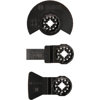 Afbeelding van Bosch 3 Delig Starlock Starterset Tegels Voor Multifunctioneel Gereedschap.