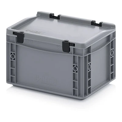 Afbeelding van Auer Packaging Eurocontainer Eurobox 30 x 20 18,5 cm met scharnierdeksel incl. gratis duimstok