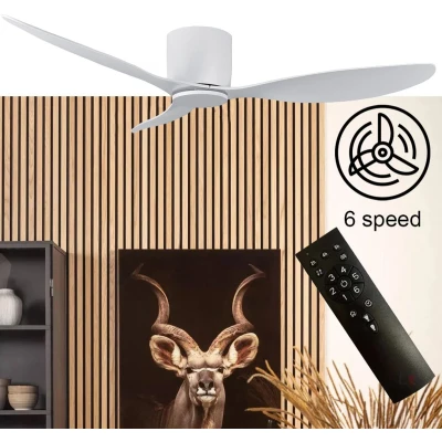 Afbeelding van Freelight Plafondventilator Brezza Ã ̃ 132 cm remote control wit