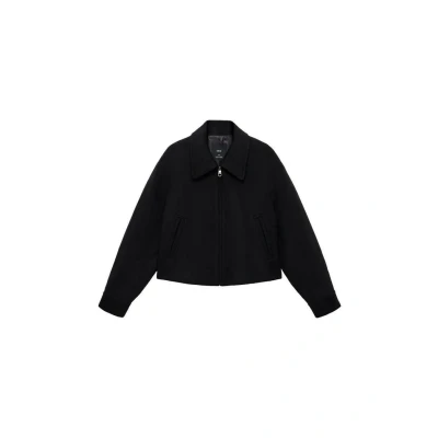 Afbeelding van Mango Lichte jas, Dames, Maat: Small, Black