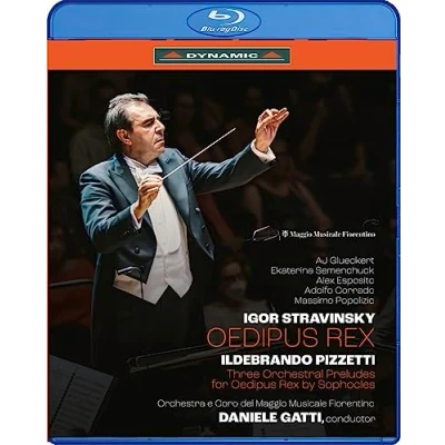 Afbeelding van Orchestra E Coro Del Maggio Musicale Fiorentino Stravinsky : Oedipus Rex/Pizzetti: Three Orchestral Preludes (Blu ray)
