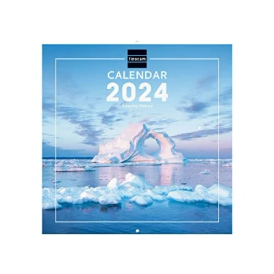 Afbeelding van Finocam Kalender met afbeeldingen wandformaat 2024 januari december (12 maanden) Nature internationaal