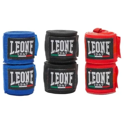 Afbeelding van LEONE 1947, 3 paar bandages zwart/blauw/rood, 2,5 m, AB705P