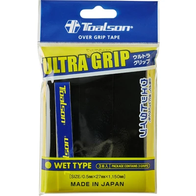 Afbeelding van Toalson Ultra Overgrip Zwart Tennis Padel 3 Stuks