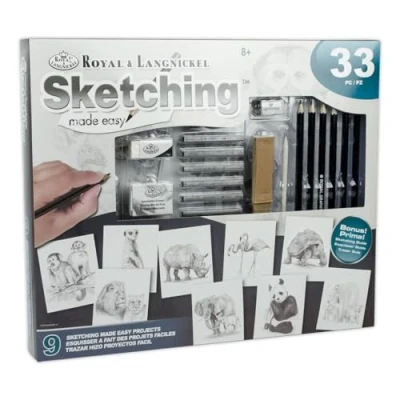 Afbeelding van Royal Brush &amp; Langnickel Sketching Made Easy Activity Set, Blauw