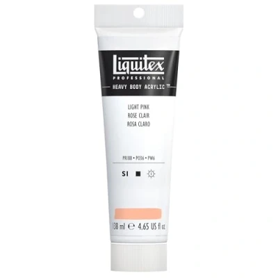 Afbeelding van Liquitex 4417810 Professional Heavy Body acrylverf in kunstenaarskwaliteit met uitstekende lichtechtheid en boterachtige consistentie, 138ml Tube, Light Portrait Pink