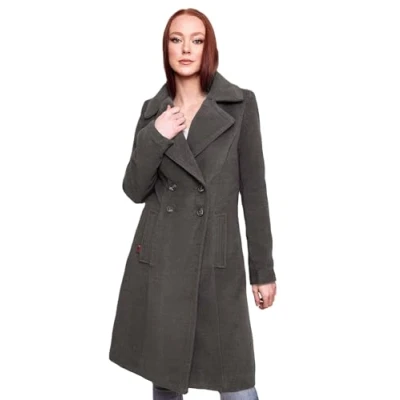 Afbeelding van Navahoo B661 Damesjas met capuchon, trenchcoat, winterjas, antraciet, S