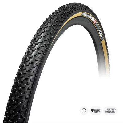 Afbeelding van Tufo Buitenband (36 622) 700 36c Gravel Swampero zwart/beige vouwband