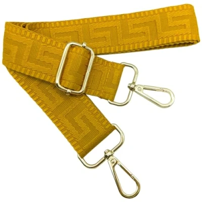 Afbeelding van Verstelbare kleurrijke schouderriem voor damestassen, geel, 80 130 cm, tasriem met gouden karabijnhaak, duurzaam, crossbody tas, gitaar, moderne tassen, accessoires, 3,8 1308