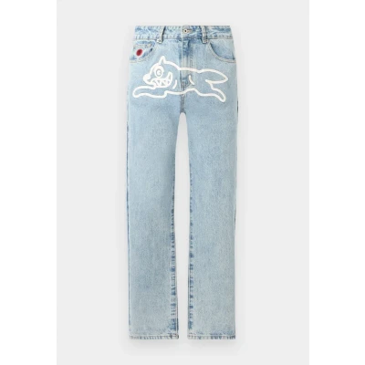 Afbeelding van ICECREAM heren Running Dog straight leg jeans met logoprint in de kleur Indigo, maat: W30