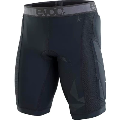 Afbeelding van EVOC CRASH PANTS BIKE, fietsbroek (heupbeschermers, ELASTIC INTERFACE zitpad, gerecycled Mipan nylon, incl. geurremmende technologieën, machinewasbaar, maat: XL), zwart.