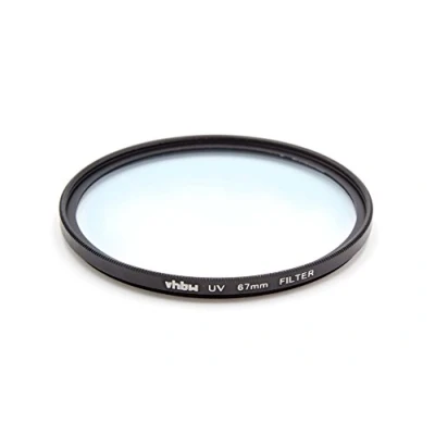 Afbeelding van vhbw Universeel UV filter voor cameralenzen met 67 mm filterschroefdraad beschermingsfilter, zwart