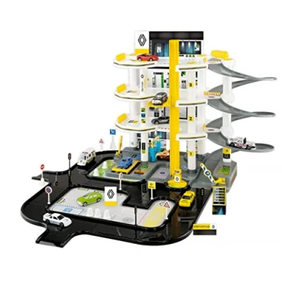 Afbeelding van STARLUX Grote Renault Garage met compleet tankstation 4 niveaus en circuit van 2 meter vanaf 3 jaar Made in Europe 401306