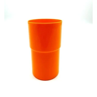 Afbeelding van Kimmel Mok drinkbeker beker onbreekbaar stapelbaar herbruikbaar 250 ml, kunststof, oranje