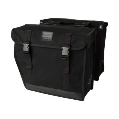 Afbeelding van Dubbele fietstas Canvas 93 41L Zwart