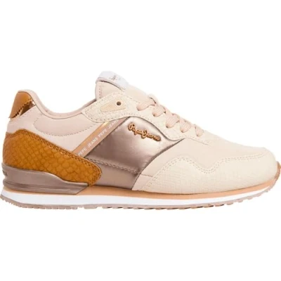 Afbeelding van Pepe Jeans London MIX W Sneakers laag, Dames, Maat: 42, Daisy beige Kunststof