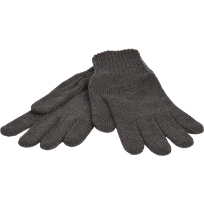 Afbeelding van P&amp;T Heren Handschoenen Gebreid Donker Grijs 8,5