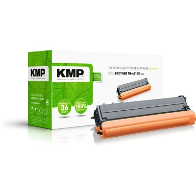 Afbeelding van KMP Tonercassette vervangt Brother TN 421BK, TN421BK Compatibel Zwart 3000 bladzijden B T98