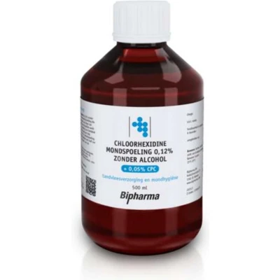 Afbeelding van Chloorhexidine Mondspoel. 0,12% Z. Alc.+0,05%Cpc.