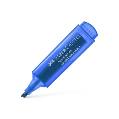 Afbeelding van 10x Tekstmarker Faber Castell 1546 blauw