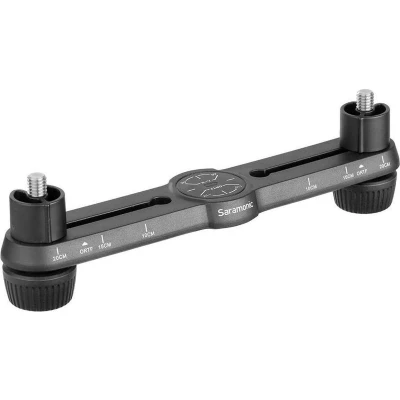 Afbeelding van Saramonic SR MSM500, X Y statiefhouder adapter voor 2 microfoons