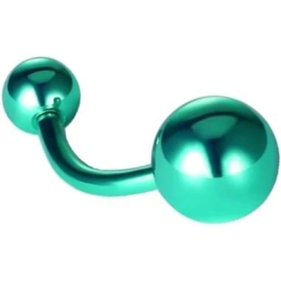 Afbeelding van Fako Bijoux® Navelpiercing Titanium Groen