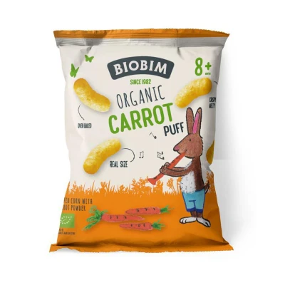 Afbeelding van 8x Biobim Puffs 8+ mnd Wortel 15 gr