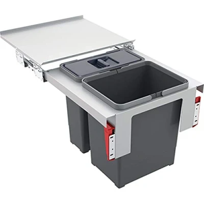 Afbeelding van Franke Sorter Garbo 45 2 inbouw afvalsysteem 1 x 12 en 18 Liter afvalbak 1210200692