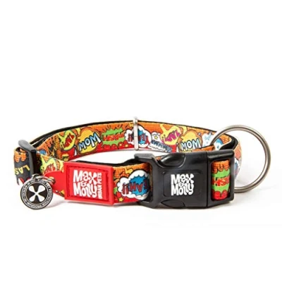 Afbeelding van Max &amp; Molly Heroes Smart Id Halsband Comfortabel Geurvrij Neopreen Tag Verloren Pet Protection Program Buitengewone Hondenhalsband, M, 34 55cm