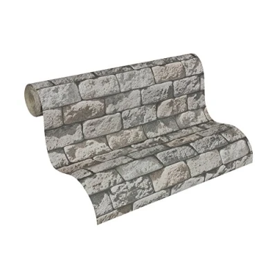 Afbeelding van 3D STENEN behang Beige Creme Industrieel AS Creation Il Decoro