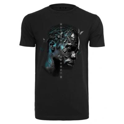 Afbeelding van Mister TEE Effect Tshirt print, Heren, Maat: Large, Black