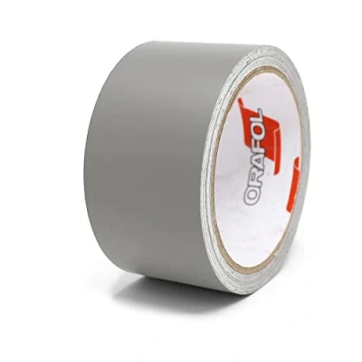Afbeelding van Finest Folia Matte sierstrip, 10 meter, voor auto, vrachtwagen, motorfiets, boot, modelbouw, knutselen, doe het zelf zijstrepen, kleefstrip, zelfklevend (mat middelgrijs, 40 mm breed)