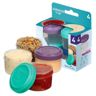 Afbeelding van To Go Set 4 Dressingpotjes 35ml