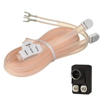 Afbeelding van Bingfu FM Antenna Indoor Radio T formation Cable Plug Transformer Balun F Male 75/300 ohm Adapter 2 kit for Enhances Stereo Reception