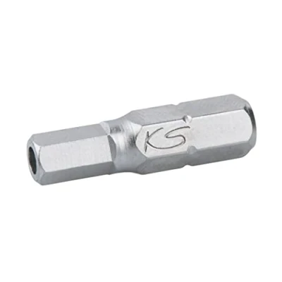 Afbeelding van KS Tools 911.2965 1/4&quot; Bit binnenzeskant met boring, 7/64&quot;, 25mm, 5 per pak