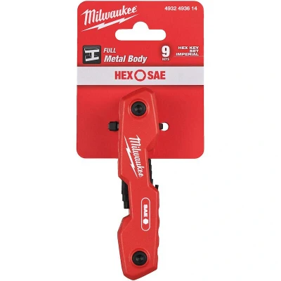 Afbeelding van Milwaukee Inbussleutelsset Imperial L vorm met kogeleinde 13 delig 4932493614