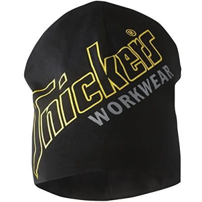 Afbeelding van Snickers 9017 AllroundWork Cotton Printed Beanie Zwart