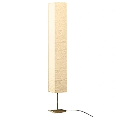 Afbeelding van vidaXL Lamp Rechthoekig Crème Vloerlamp Verlichting Lampen Interieur Deco