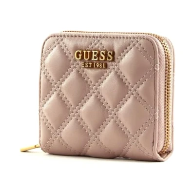 Afbeelding van GUESS Portemonnee Giully SLG Small Zip Around Wallet Rosewood Oud roze