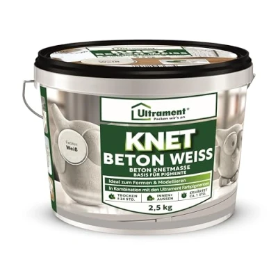 Afbeelding van Ultrament Kneedbeton, wit 2,5 kg, beton, grijs, 14,5 x 20 cm
