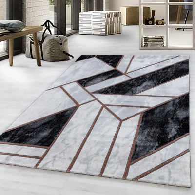 Afbeelding van Modern vloerkleed Marble Design Grijs/Bruin 140x200cm Adana Carpets