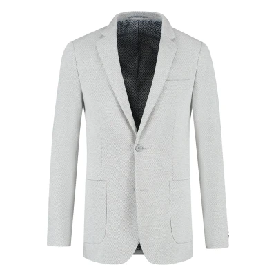 Afbeelding van Gents Colbert stretch lichtgrijs Maat 50