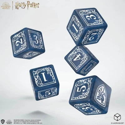 Afbeelding van Q Workshop Harry Potter Ravenclaw Dice &amp; Pouch Set (5 stuks)