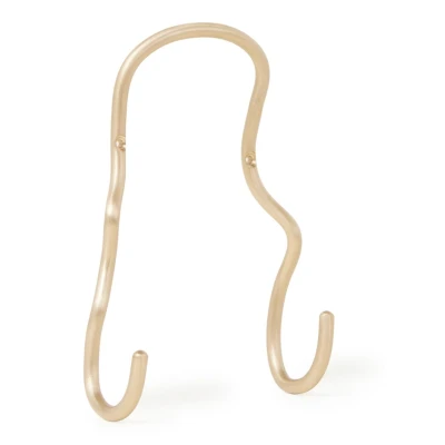 Afbeelding van Ferm LIVING Curvature Double haak Goud