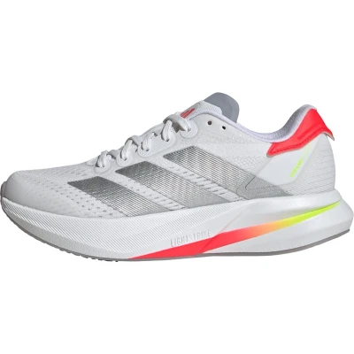 Afbeelding van adidas Performance Duramo Speed 2 Hardloopschoenen voor op de weg, Dames, Maat: 43 1/3, Footwear white/silver metallic/lucid red