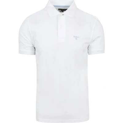 Afbeelding van Barbour Poloshirt Wit maat XXL heren Trui met Modern fit Pasvorm Stretch Suitable Herenkleding