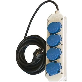 Afbeelding van Hateha nylon wand contactdoos randaarde vd16 4k 10m opbouw 12 212 012