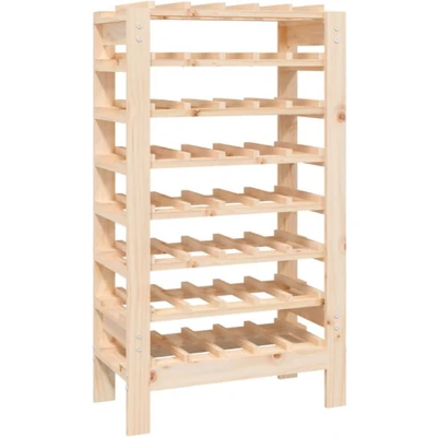 Afbeelding van vidaXL Wijnrek 61,5x30x107,5 cm massief grenenhout